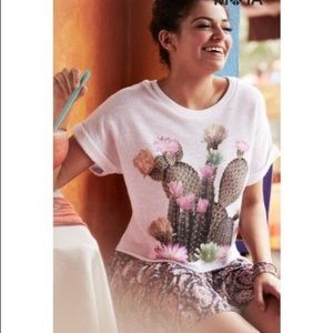 Aeropostale Bethany Mota Cactus Crop Top